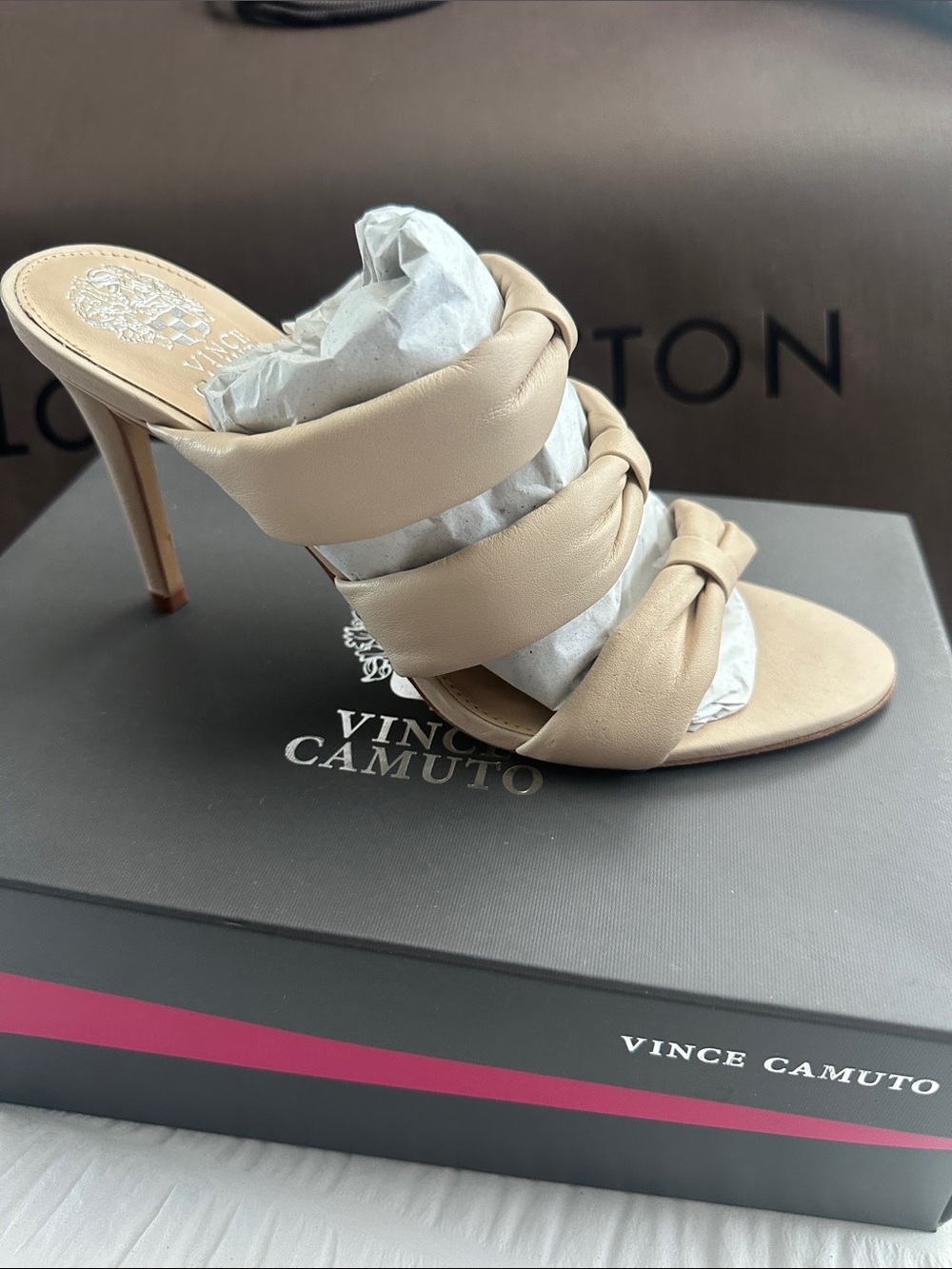 Vince Camuto Puff Thendie blush heels sandal